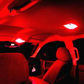 img 3 attached to 🔴 Super Bright Alla Lighting CANBUS LED Bulbs 41mm 42mm Festoon - Interior Map, Dome, Trunk Lights in Pure Red