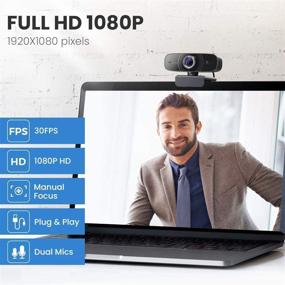 img 3 attached to 🎥 Vitade 826MT Full HD Webcam with Microphone | USB Web Camera for Gaming, Live Streaming, Conferencing | Mac, Windows, Laptop, Desktop | Skype, OBS, Twitch, YouTube, Xsplit