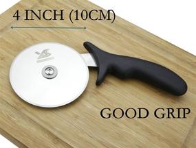 img 1 attached to 🍕 MSY BIGSUNNY Pro 4-inch (10cm) Dia Razor Sharp Pizza Cutter Wheel Blade