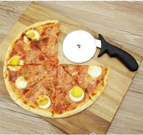 img 2 attached to 🍕 MSY BIGSUNNY Pro 4-inch (10cm) Dia Razor Sharp Pizza Cutter Wheel Blade