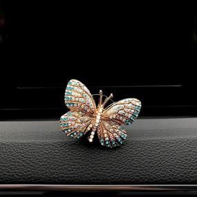 img 2 attached to Butterfly Freshener Rhinestone Accessories Decoration