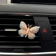 butterfly freshener rhinestone accessories decoration logo