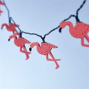 img 1 attached to 🔆 Lights4fun, Inc. 10 Flamingo Battery-Operated LED Party String Lights for Indoor & Outdoor Use