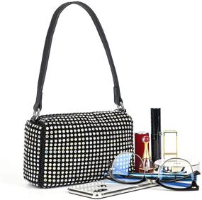 img 1 attached to Crystals Evening Sparkling Crossbody Handbags