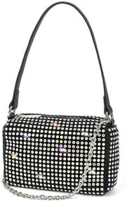 img 4 attached to Crystals Evening Sparkling Crossbody Handbags