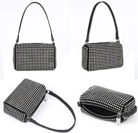 img 2 attached to Crystals Evening Sparkling Crossbody Handbags