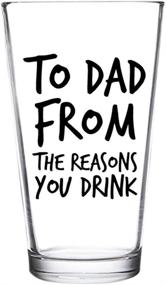 img 2 attached to 🍻 Dad's Hilarious Reasons You Drink Funny Beer Glass - 16 oz | USA Made | Ideal Beer Glass for the Best Dad Ever | New Dad Beer Glass Valentine's Day Gift | Budget-friendly Fathers Day Beer Gift for Dads or Stepdad