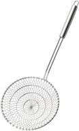 top-rated best utensils asian kitchen spider strainer: premium stainless steel wire skimmer with spiral mesh, 7-inch basket logo