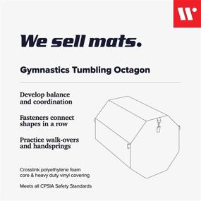 img 3 attached to 🤸 High-quality Gymnastics Octagon Skill Shape Tumbling Mat for Gymnastics, Cheerleading and Martial Arts - We Sell Mats