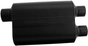 img 1 attached to 🔊 Flowmaster 9530462 Super 40 Muffler - Aggressive Sound, Black - 3.00 Offset IN / 2.50 Dual OUT