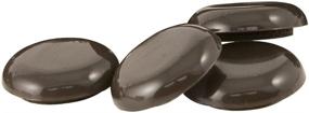 img 4 attached to 🪑 SuperSliders Self-Stick Furniture Sliders for Carpets (4 piece) - 1&#34; Walnut Brown - Round SuperSliders