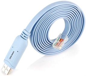 img 4 attached to 💻 OIKWAN Console Cable - USB to RJ45 Console Cable with FTDI Chip for Cisco, Huawei, HP, Arista, Opengear, Aruba, Juniper Routers/Switches - Compatible with Windows, Mac, Linux - Enhancing Laptop Connectivity