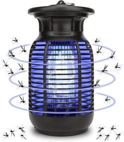 img 4 attached to Amulida Electric Bug Zapper: Powerful Mosquito Killer with Waterproof Design – Ideal for Indoor & Outdoor Use in Home Backyard Patio