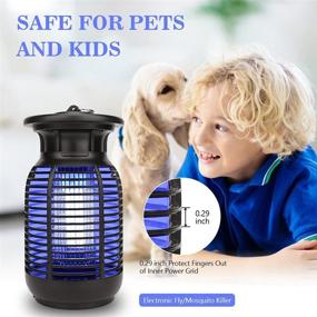 img 3 attached to Amulida Electric Bug Zapper: Powerful Mosquito Killer with Waterproof Design – Ideal for Indoor & Outdoor Use in Home Backyard Patio