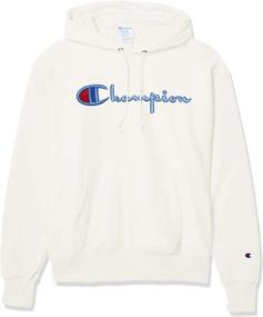 img 4 attached to Champion LIFE Pullover Hoodie White 586047 Men's Clothing for Active