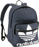 🎒 adidas originals trefoil pocket backpack: monogram onix grey, one size - stylish and functional логотип