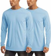 👕 high-performance long sleeve moisture wicking athletic shirt for men with upf 50+ sun protection and uv shielding, magcomsen brand логотип