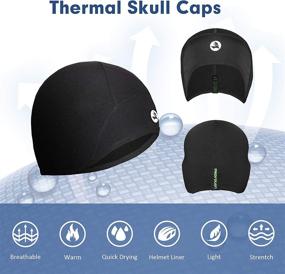 img 2 attached to 🧢 EMPIRELION Thermal Helmet Liner for Kids - Lightweight Beanie Covering Ears, Thin Skull Caps for Boys & Girls, Ideal for Running