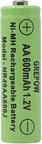 img 2 attached to ⚡️ Enhance Your Outdoor Lighting: Moonrays 97145 AA 600mAh-4 Pack NiMh Batteries, Long-lasting Silver Power Solution - Set of 4