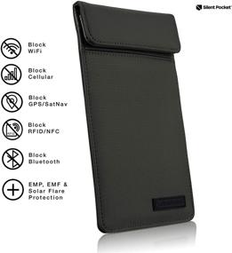 img 4 attached to Silent Pocket Faraday Smartphone Sleeve Cell Phones & Accessories and Cases, Holsters & Clips