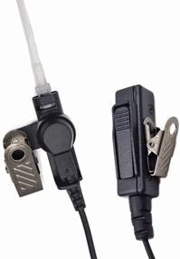 img 1 attached to 🎧 LeiMaxTe RDM2070D Earpiece: Compatible with Motorola CLS1110 CLS1410 CP185 CP200D RDU4100 2-Way Radio Headset with Mic PTT 2 Pin for FBI Security Acoustic Tube Surveillance - Walkie Talkie Headphone