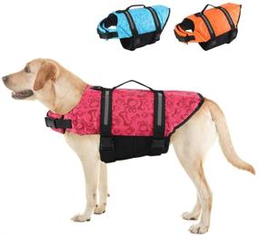 img 4 attached to 🐶 EMUST Reflective & Adjustable Dog Life Jacket - Enhanced Buoyancy & Rescue Handle for Swimming