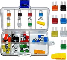 img 4 attached to MuHize 35 PCS Micro2 ATR Car Blade Fuses Assorted (5, 7.5, 10, 15, 20, 25 & 30 AMP) with Puller Tool - Automotive Fuses Replacement for Car Boat Truck SUV RV