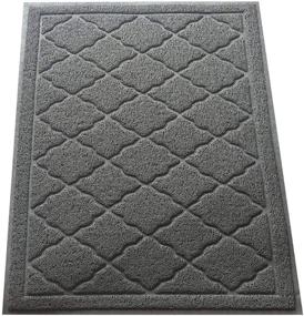 img 4 attached to 🐾 Premium Large Cat Litter Mat 35"x23": Trapping Messes with Ease, Easy to Clean, Durable, Scatter Control - Gentle on Kitty Paws