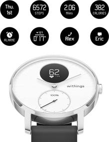 img 2 attached to 📟 Withings Steel HR Hybrid Smartwatch - An All-In-One Tracker with Connected GPS for Activity, Sleep, Fitness, and Heart Rate Monitoring