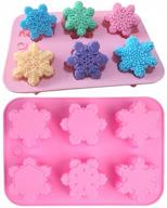 moldfun different snowflake silicone chocolate logo