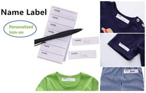 img 2 attached to 🏷️ 200Pcs Woven Name Labels for School - Sew in Name Tags, Customizable Clothing Labels, Free Writable, White Sewing Tapes for Clothes Cutting