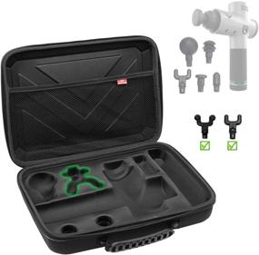img 4 attached to 🔒 Waterproof Shock Resistant Carrying Case for Hypervolt with 5 Head Attachments - Ideal for Hyperice Hypervolt Massage Device【CASE ONLY】