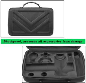 img 2 attached to 🔒 Waterproof Shock Resistant Carrying Case for Hypervolt with 5 Head Attachments - Ideal for Hyperice Hypervolt Massage Device【CASE ONLY】