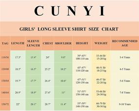 img 1 attached to 👚 CUNYI Lightweight Toddler Girls' T-Shirts with Neckline