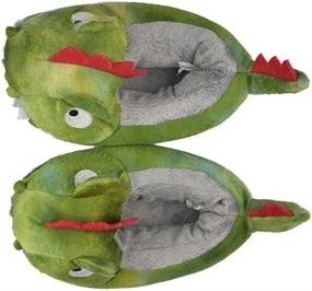 img 2 attached to 🦖 Durable Tirzrro Dinosaur Slippers with Non-Slip Rubber Sole for Boys and Girls