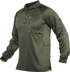 img 4 attached to Shirts Casual Fishing Sleeve Tactical
