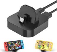 🔌 compact charging stand for nintendo switch and switch lite with type c port, portable charger dock station for travel logo