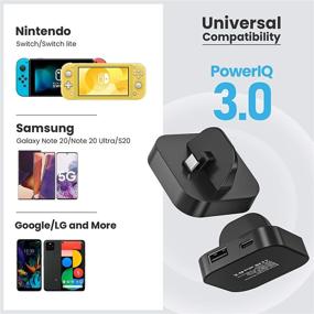 img 2 attached to 🔌 Compact Charging Stand for Nintendo Switch and Switch Lite with Type C Port, Portable Charger Dock Station for Travel