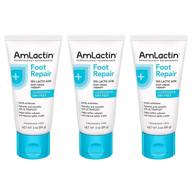 👣 3 oz pack of 3 amlactin foot cream therapy logo