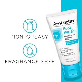 img 1 attached to 👣 3 oz Pack of 3 AMLACTIN Foot Cream Therapy