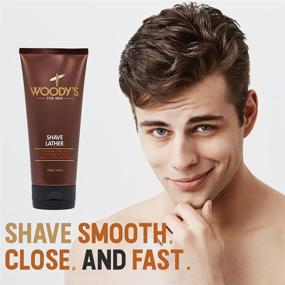 img 2 attached to 🪒 Smooth Shaving Experience with Woody's Shave Lather 177 ml