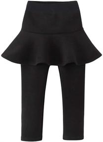 img 4 attached to 👗 Birbyrrly Footless Leggings Skirted 140 7 8Y Girls' Clothing in Skirts & Skorts" - Revised: "Birbyrrly Footless Leggings Skirted for Girls, Size 140, Ages 7-8Y, in Skirts & Skorts