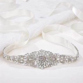 img 3 attached to AW BRIDAL Rhinestone Wedding Bridesmaid Women's Accessories