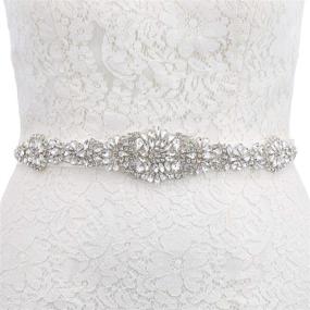 img 4 attached to AW BRIDAL Rhinestone Wedding Bridesmaid Women's Accessories