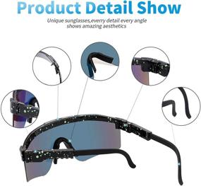 img 3 attached to The New Sports Polarized Sunglasses UV400: Ultimate Outdoor Cycling Glasses for Men and Women (with Logo)