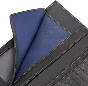 img 1 attached to HISCOW Black Bifold Wallet with Handy Compartments for Men's Accessories