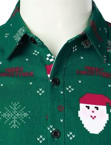 img 2 attached to 🎄 JOGAL X Large Men's Clothing - Christmas Sleeve Button for Improved SEO