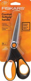 img 4 attached to ✂️ Fiskars 175800-1002 Razor-edge Softgrip Scissors, 8 Inch, Black: Premium Cutting Tool for Precision, Comfort, and Durability