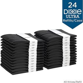 img 2 attached to 🍴 Dixie Products - Dixie - SmartStock Plastic Cutlery Refill, Knives, Black, 24 Packs of 40, 960/Carton - Volume Discount - Convenient Pre-counted Restocking Solution - Compatible with SmartStockTM Cutlery Dispensers (sold separately)