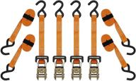 🔒 умные ремни smartstraps длиной 10 футов (4 шт.) - безопасно перевозите более тяжелые грузы с прочностью прочности 3000 фунтов - идеально подходят для мотоциклов, лодок и больших бытовых приборов - прочные страховочные ремни с мягкой подкладкой. логотип